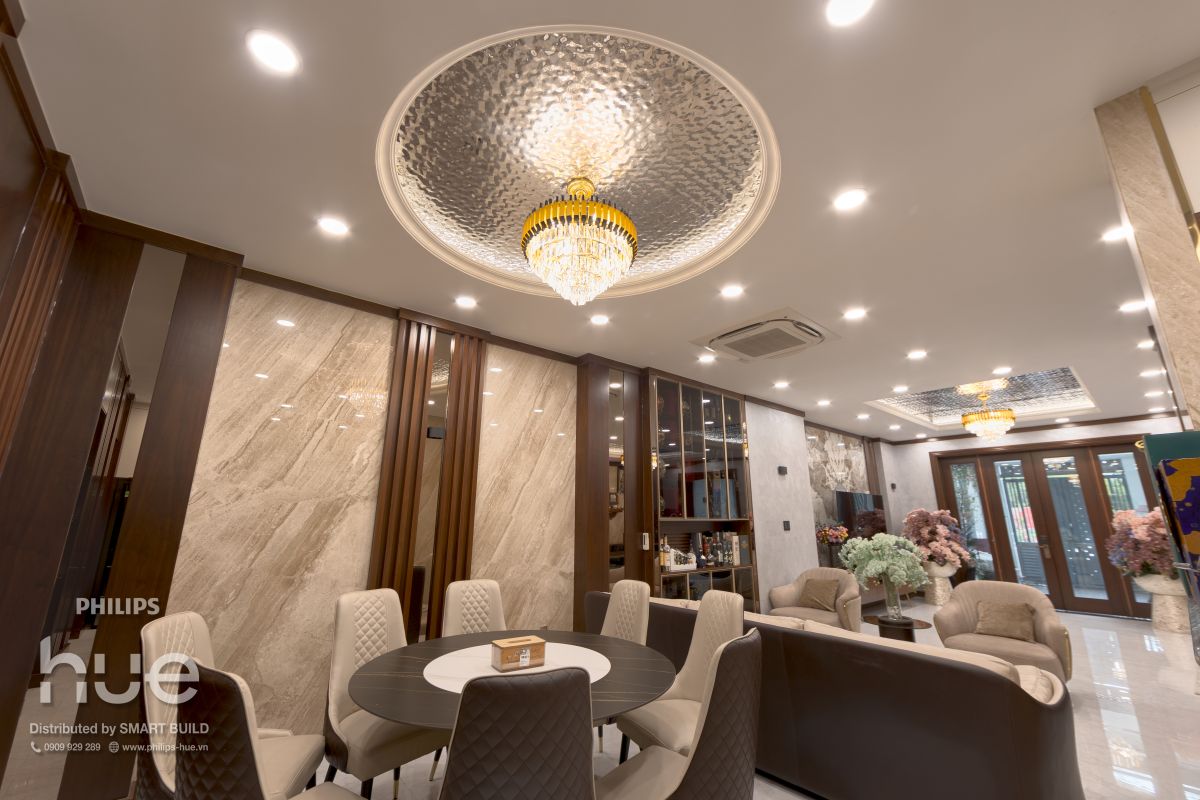 Smart Build Triển Khai Giải Pháp Chiếu Sáng Thông Minh Philips Hue Cho Villa Madam Hiền