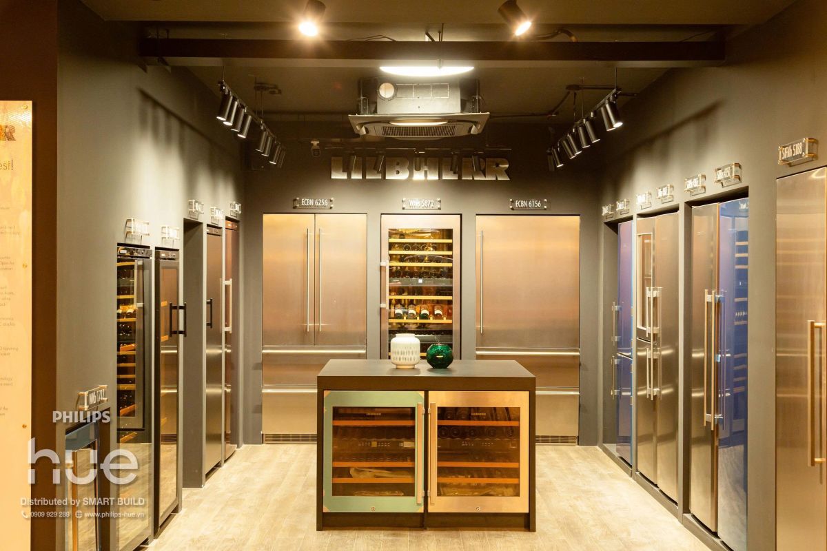 Hệ tủ Liebherr dưới ánh sáng Hue Scene 