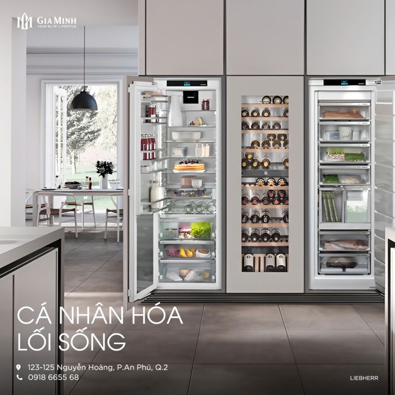 Công nghệ BioFresh, NoFrost, DuoCooling – bảo quản thực phẩm lý tưởng, không đóng tuyết, giữ trọn dưỡng chất.