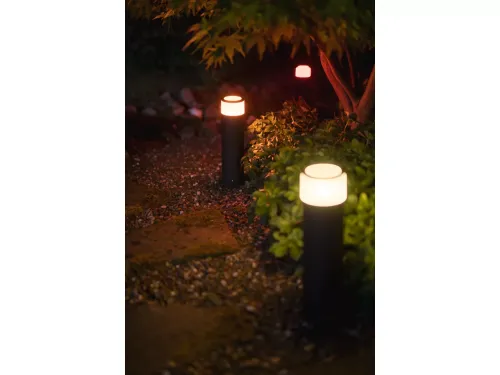 Không gian ánh sáng trắng và màu Hue Calla Pathway Light Black ext