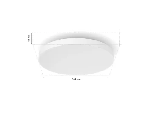 Không gian ánh sáng trắng và màu Hue Datura Ceiling Light S