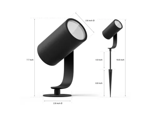 Không gian ánh sáng trắng và màu Hue Lily Spotlight ext