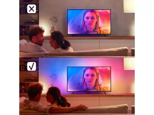 Không gian ánh sáng trắng và màu Hue Play Gradient Lightstrip for TV 65