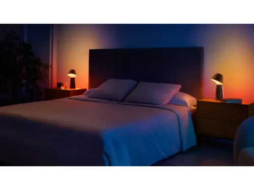 Không gian ánh sáng trắng và màu Hue Twilight black ANZ