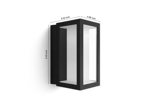 Không gian ánh sáng trắng và màu Hue Impress Wall Light